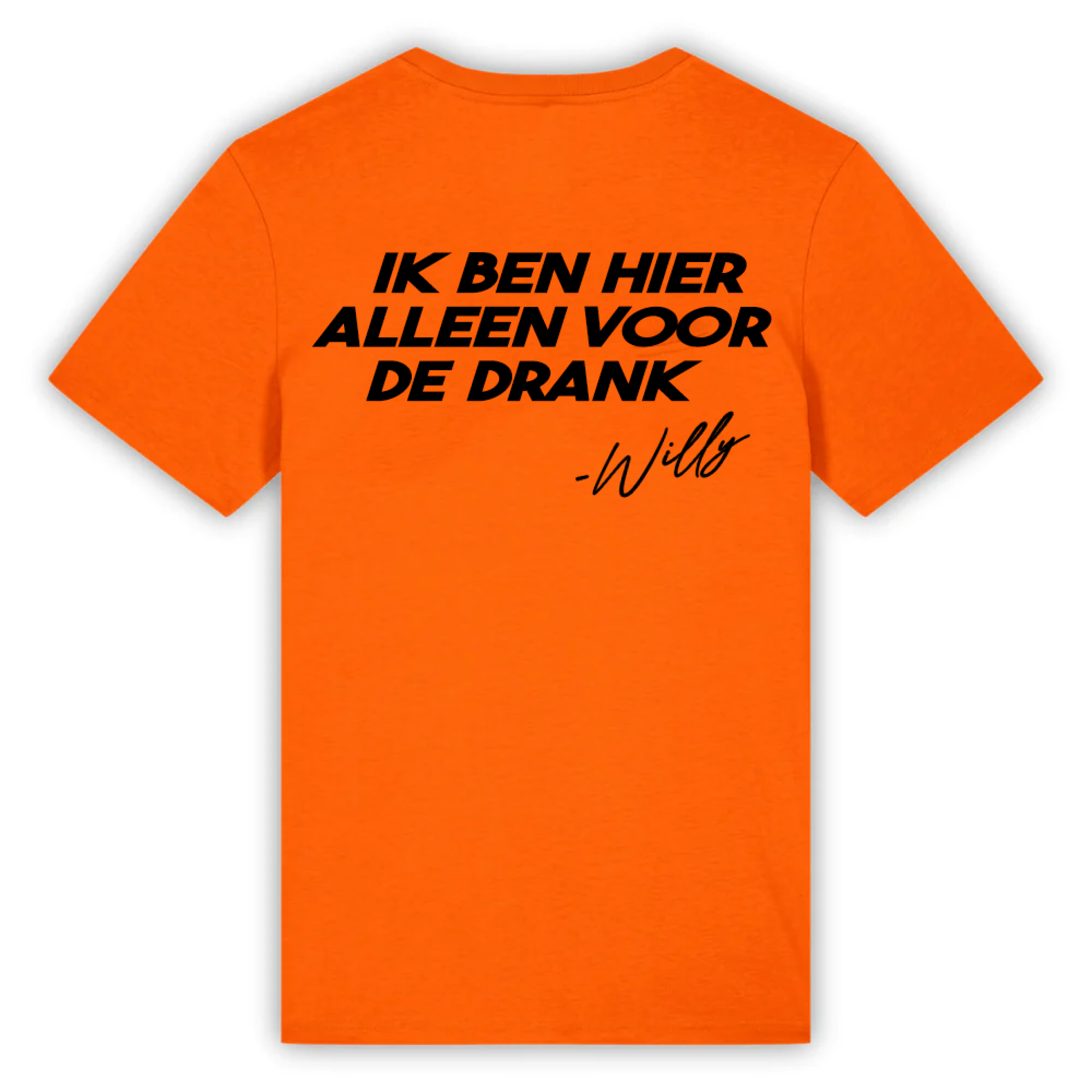 Ik ben hier alleen voor de drank | Unisex Tee