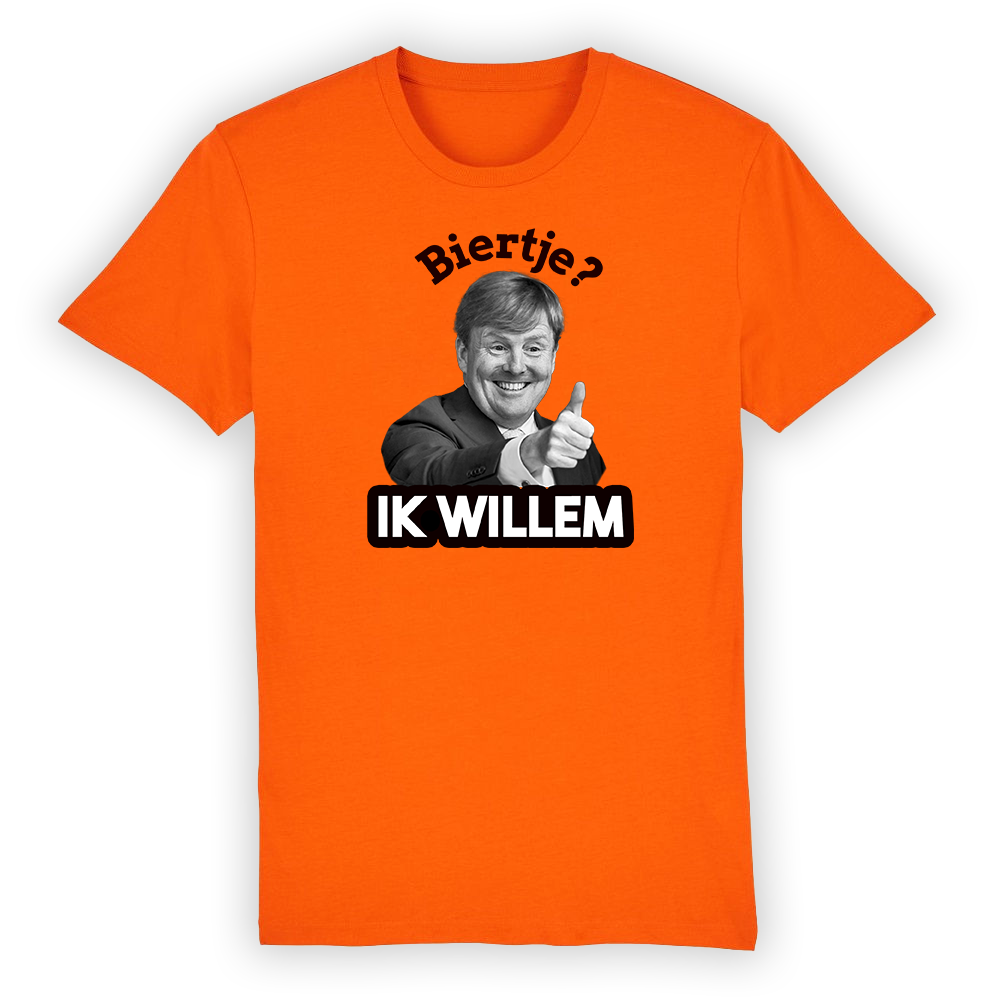 Biertje? Ik willem | Unisex Tee