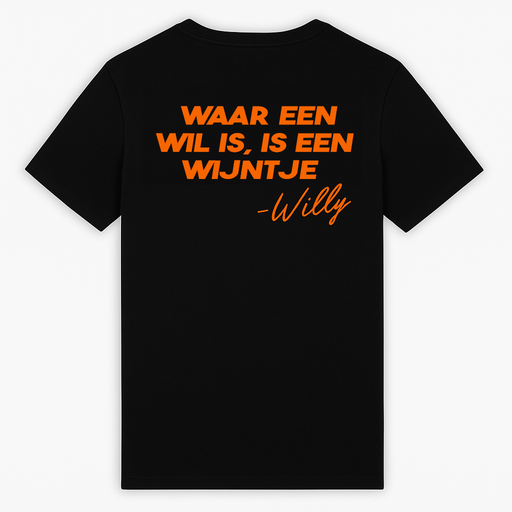 Waar een wil is, is een wijntje | Unisex Tee
