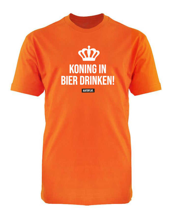 Koning in bier drinken! | Men Tee