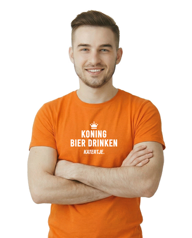 Koning Bier Drinken | Koningsdag 2026 | Unisex T-Shirt