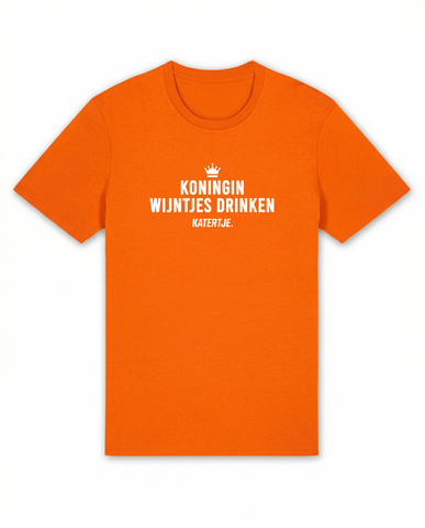 Koningin Wijntjes Drinken | Koningsdag 2026 | Unisex T-Shirt