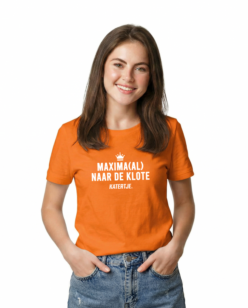 Maxima(al) naar de klote | Koningsdag 2026 | Unisex T-Shirt