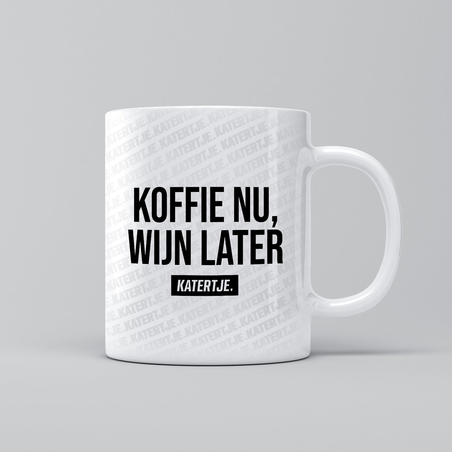 Koffie nu, wijn later | Mok