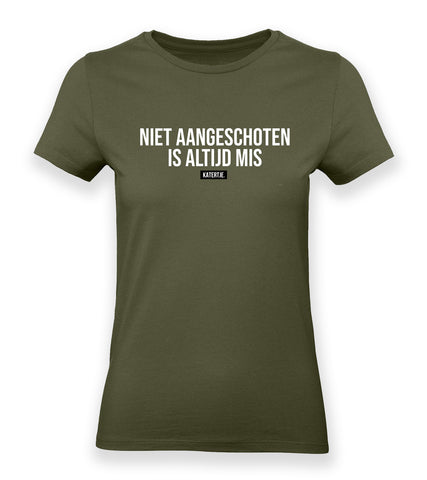 Niet aangeschoten is altijd mis | Women tee