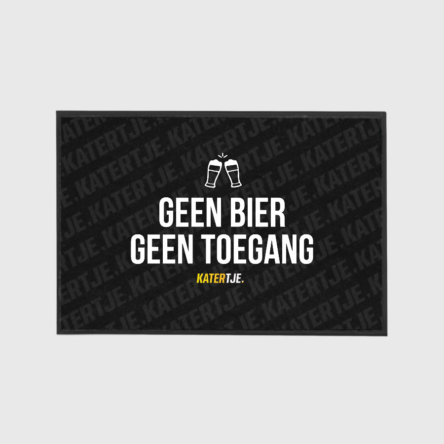 Geen bier, geen toegang | Deurmat