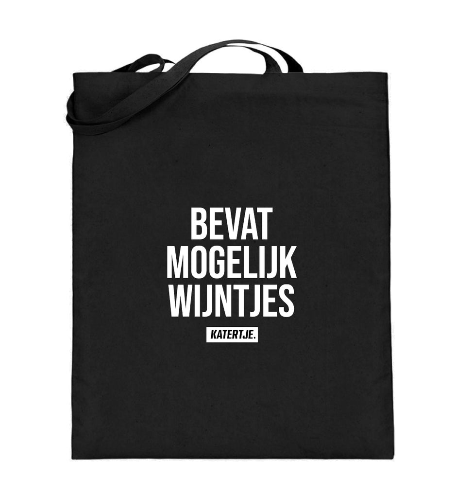 Bevat mogelijk wijntjes | Canvas Tas