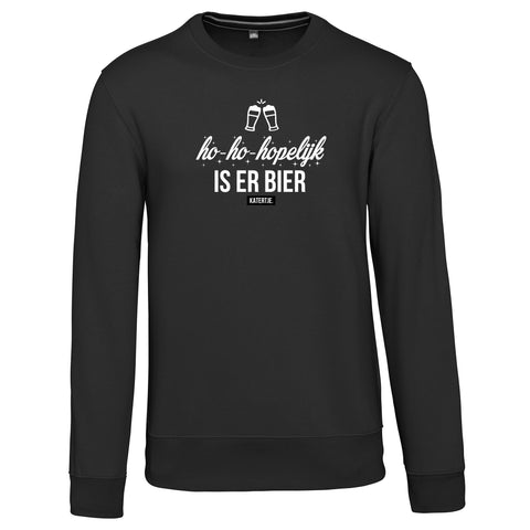 Ho-ho-hopelijk is er bier | Unisex Sweater