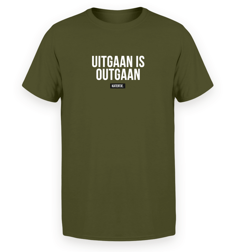 Uitgaan is outgaan Men Premium Organic T-Shirt –