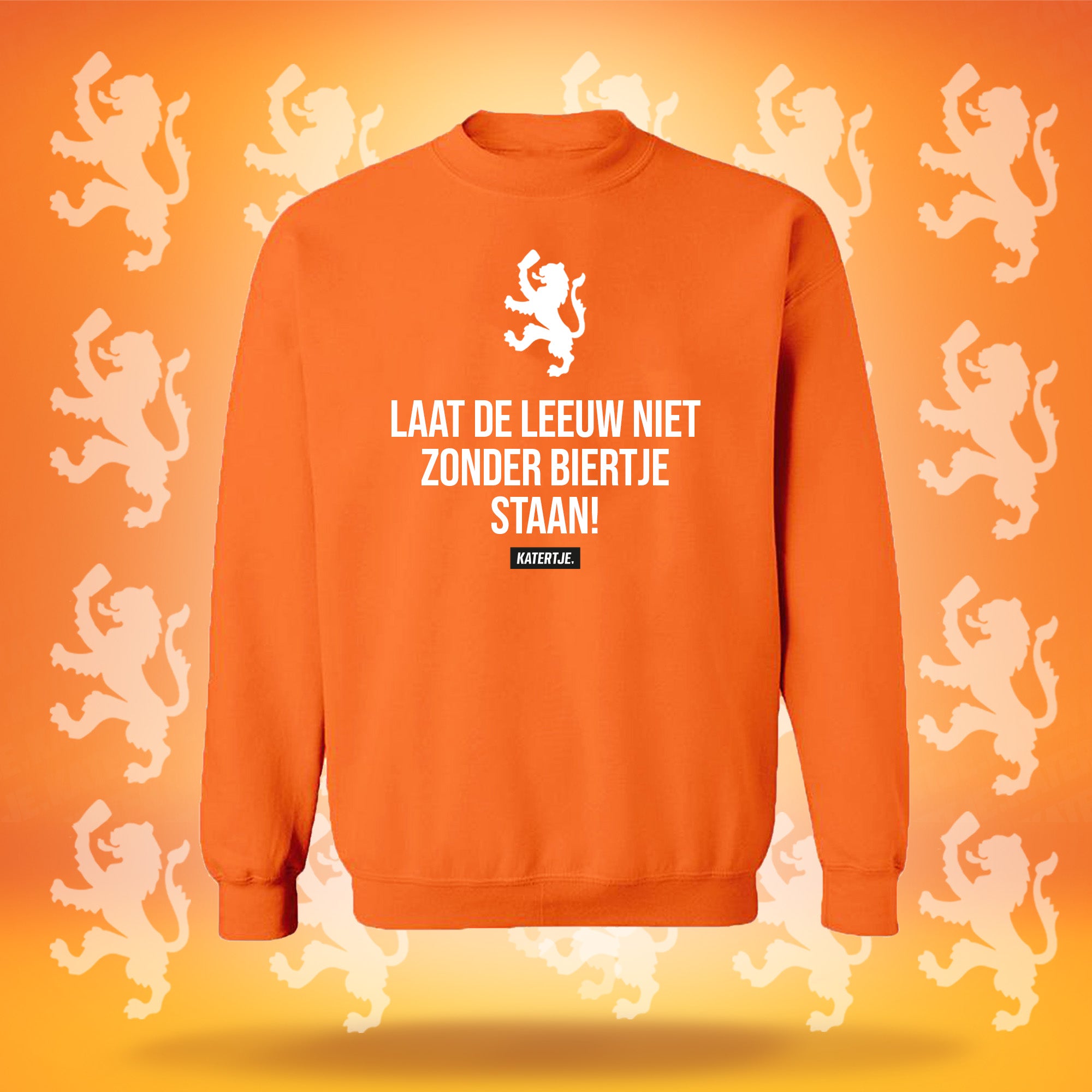 Laat de leeuw niet zonder biertje staan (Limited Edition) | Unisex Sweater