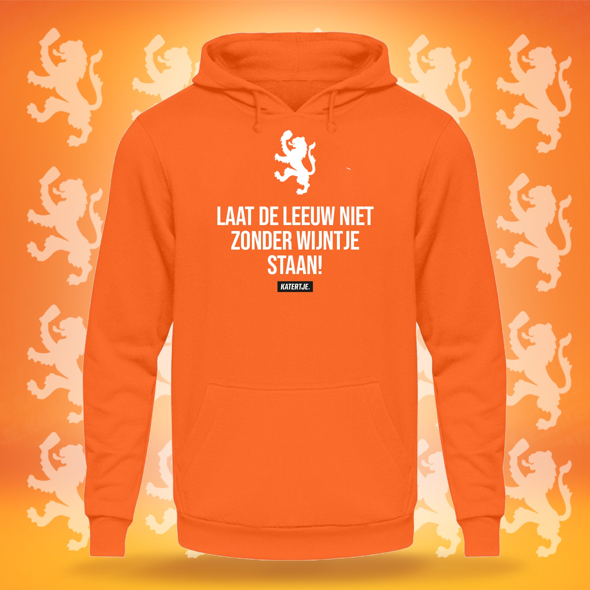 Laat de leeuw niet zonder wijntje staan (Limited Edition) | Unisex hoodie