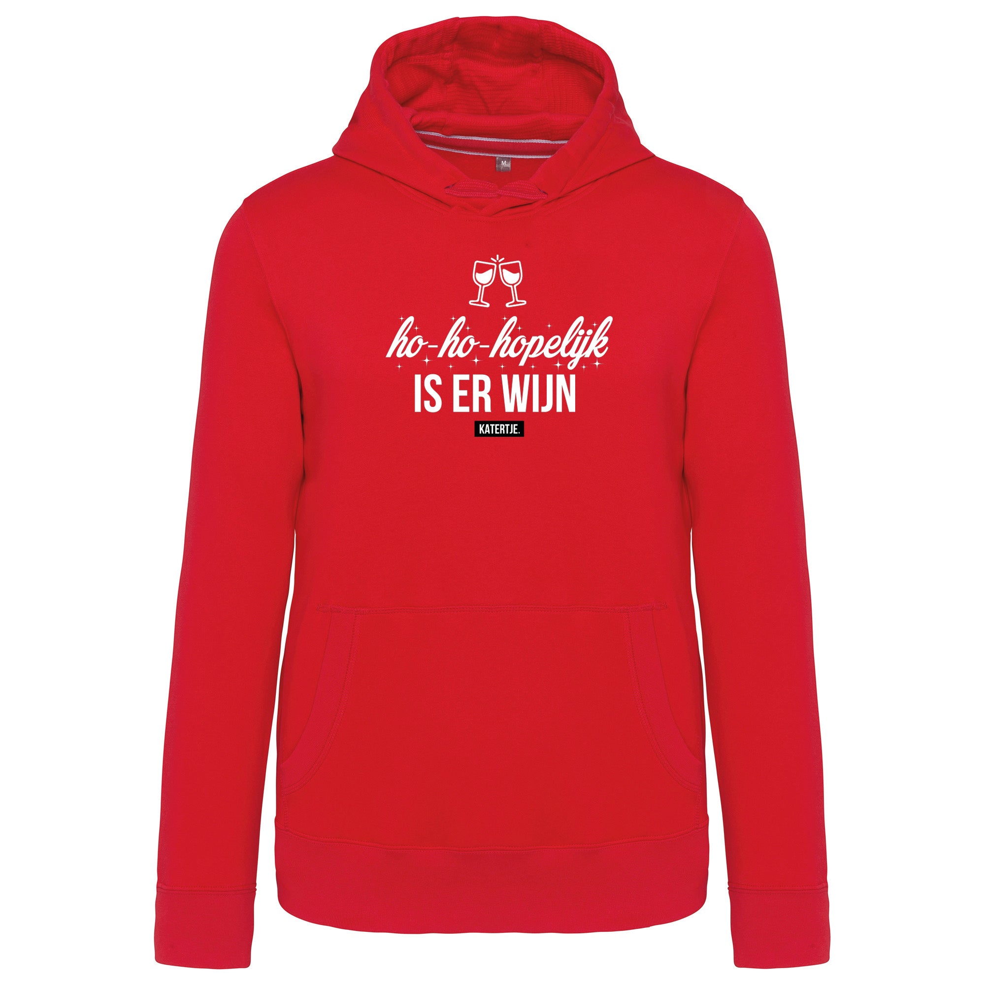 Ho-ho-hopelijk is er wijn | Unisex hoodie