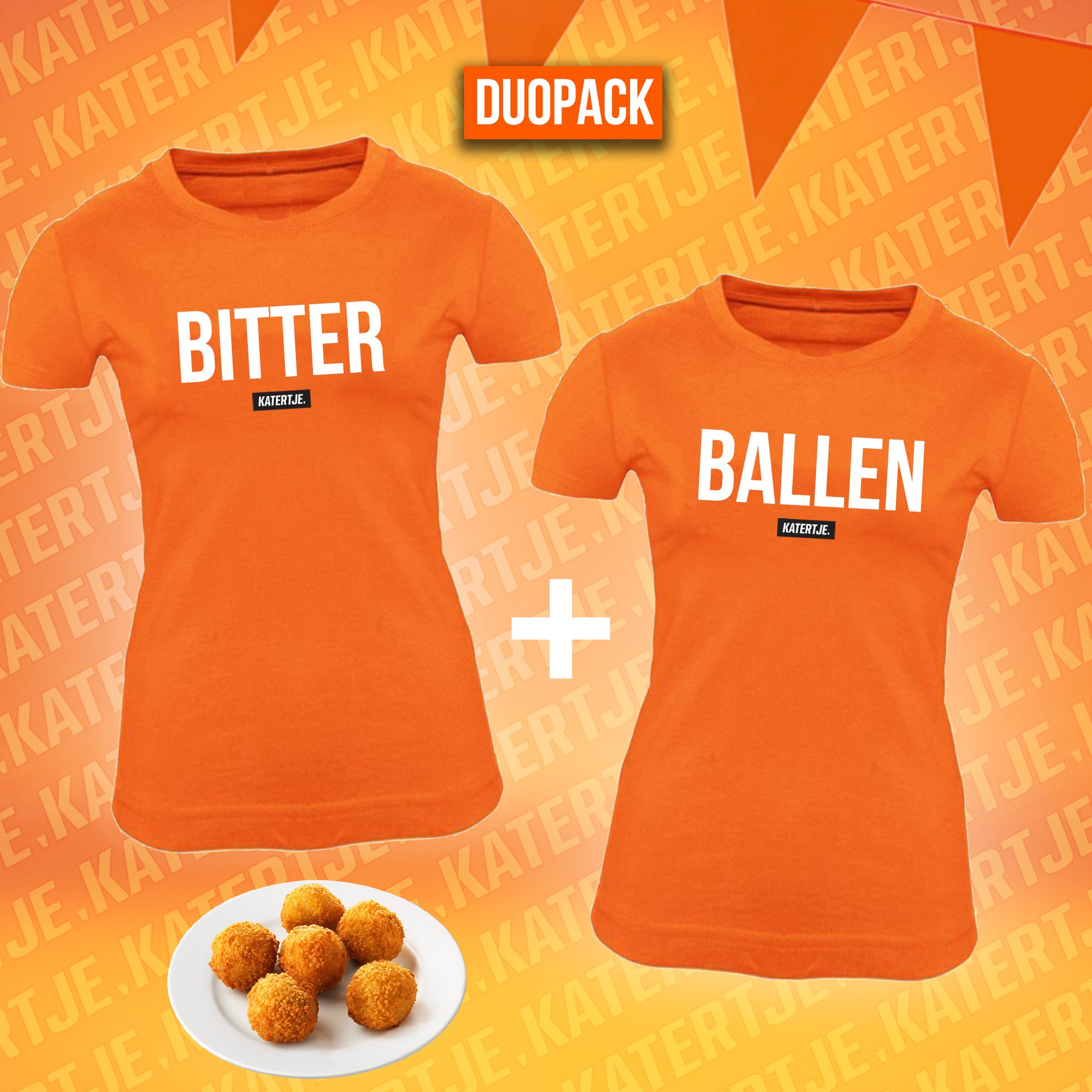 Bitter-ballen duopack | Women tees