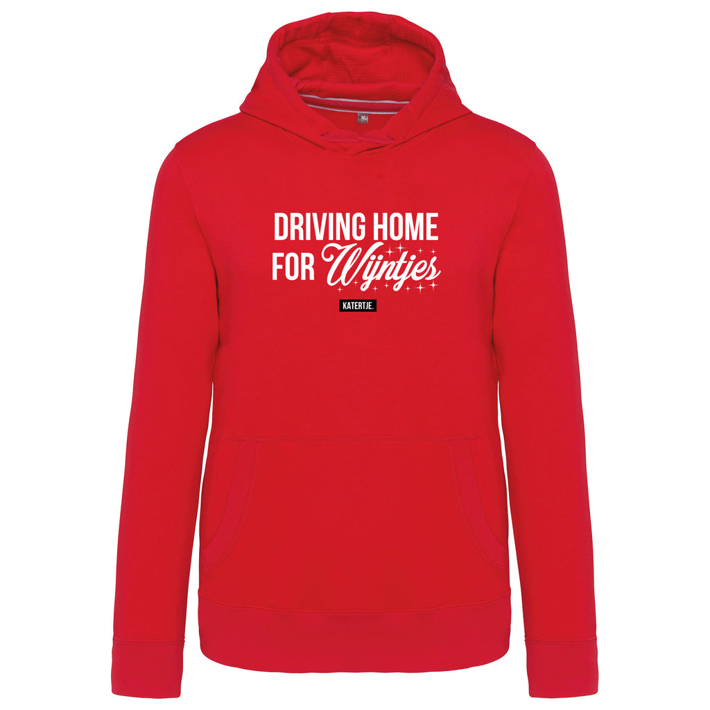 Driving home for wijntjes | Unisex hoodie