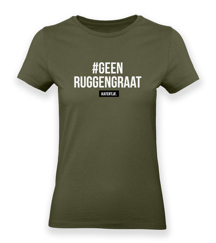 #geenruggengraat | Women tee