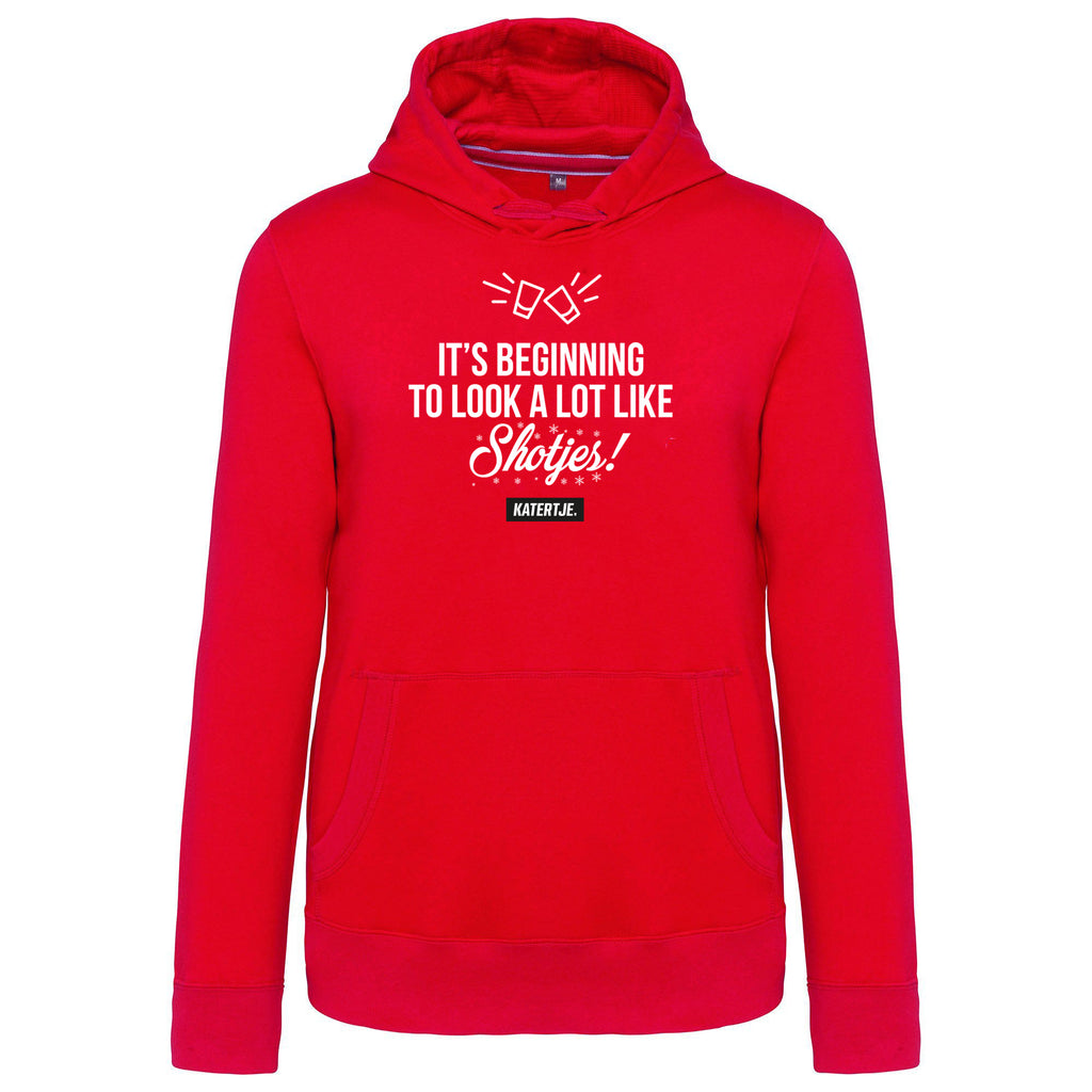 Its beginning to look a lot like shotjes! | Unisex hoodie