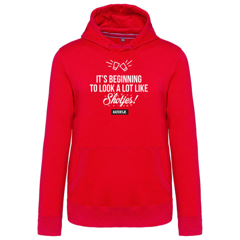 Its beginning to look a lot like shotjes! | Unisex hoodie